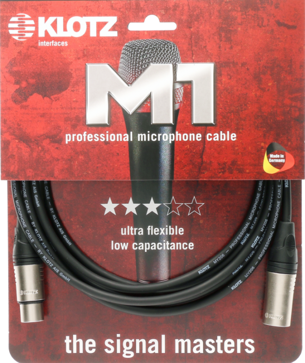 KLOTZ Mikrofonkabel M1 XLR-XLR 10 Meter